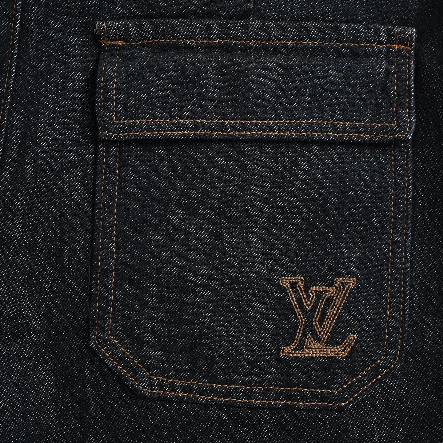 Louis Vuitton/Louis Vuitton embroidered logo jeans